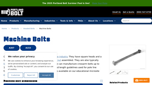 Portland Bolt - Machine Bolts for Pole Line Industry