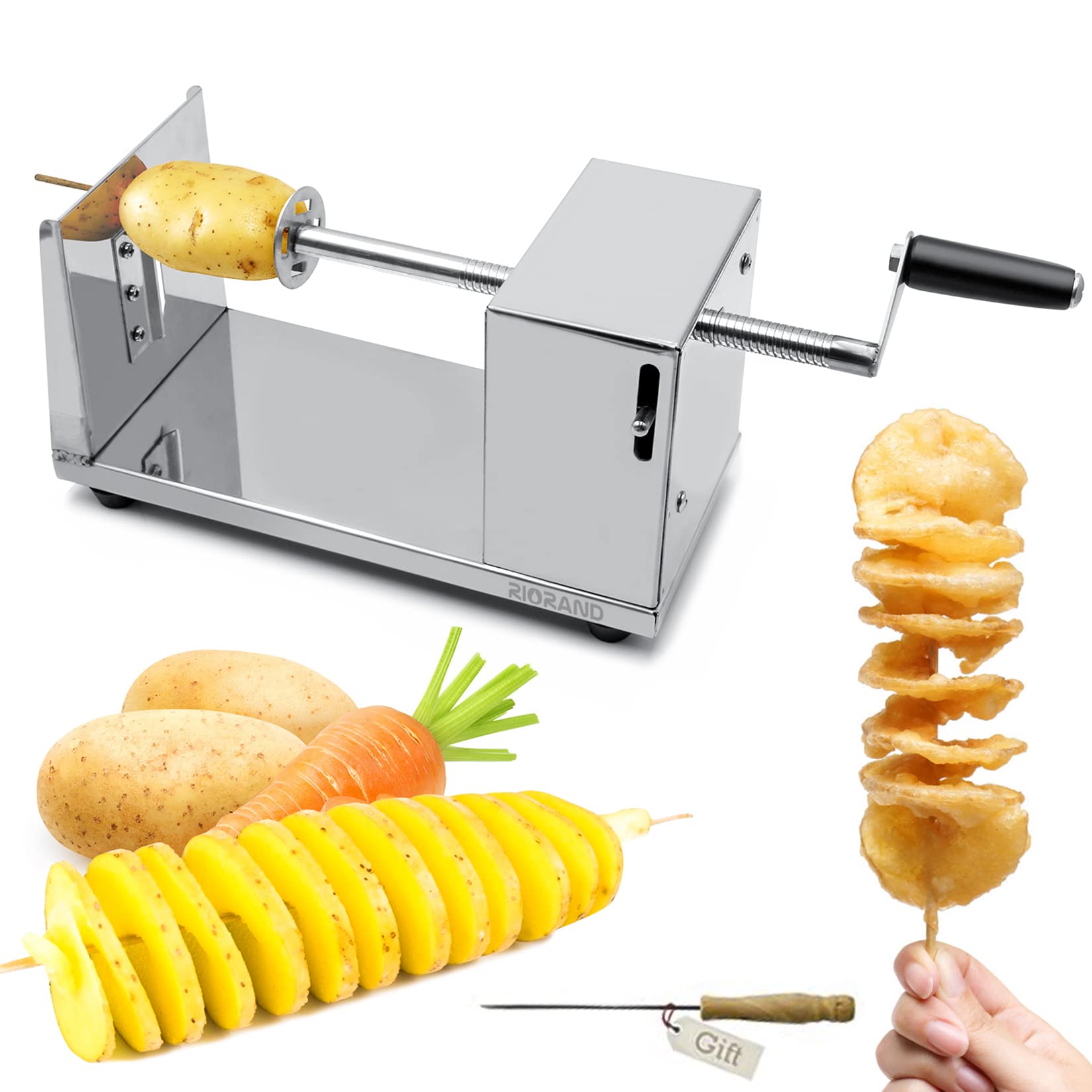 An application scenario or product detail of potato spiral cutter slicer - Image 1