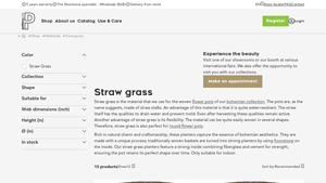 Pottery Pots - Bohemian Straw Grass Planters