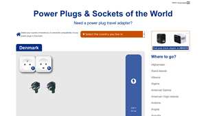 Power Plugs & Sockets - Type E & K in Denmark