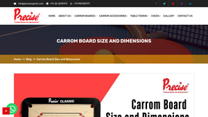 Precise Sports - Standard Carrom Board