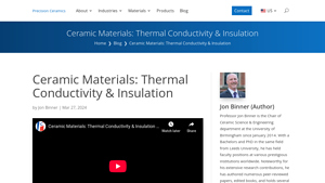 Precision Ceramics - Thermal Conductivity Materials