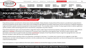 Precision Urethane - Polyurethane Moldings & Products