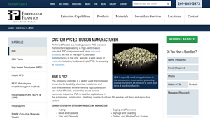 Preferred Plastics - Custom PVC Extrusion
