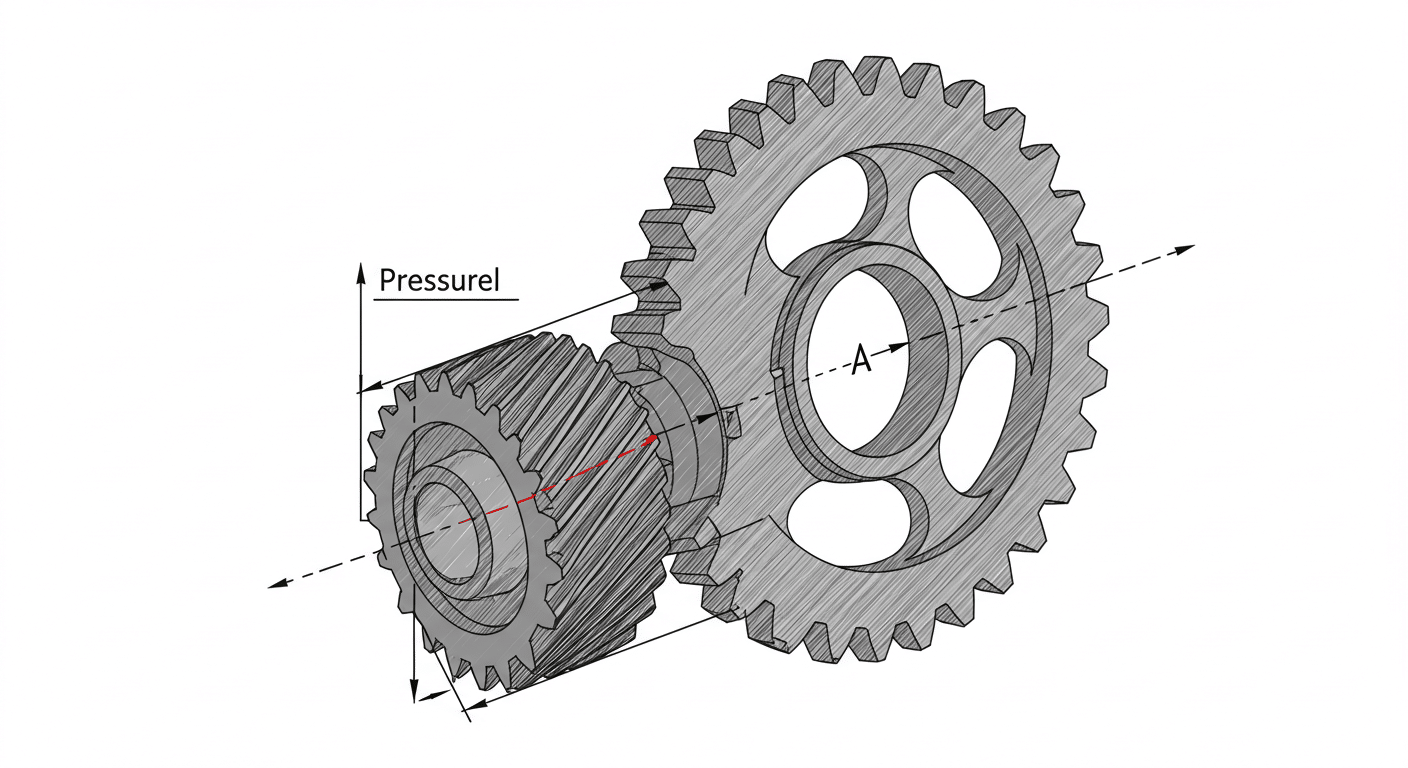 Featured image for the pressure angle of a gear guide