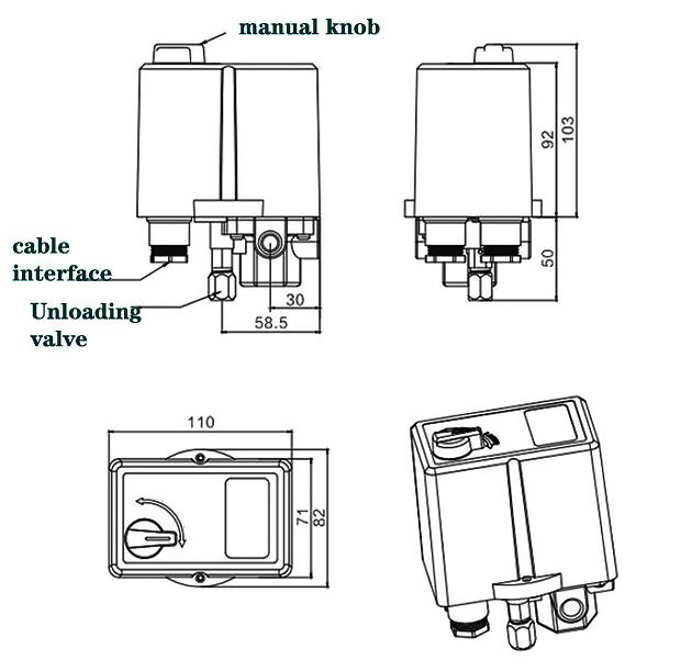 An application scenario or product detail of pressure switch for air compressor diagram - Image 13