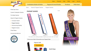 Pride Sash - Custom Pageant Sashes