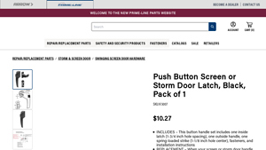 Prime Line - Push Button Screen or Storm Door Latch