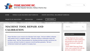 Prime Machine - Machine Tool Repair & Calibration