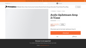 Printables - Acrylic UP2Stream Amp 21 Case