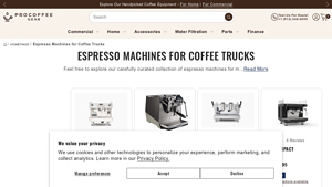 Pro Coffee Gear - Espresso Machines for Mobile Coffee Shops