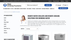 Pro Drinking Fountains - Remote Water Chillers