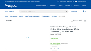 Swagelok - Male Tube Adapter
