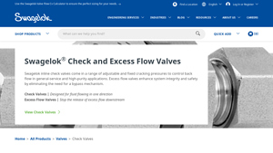 Swagelok - Check Valves and Excess Flow Valves