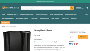 Pro Fabric Supply - Strong Plastic Sheets