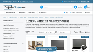 ProjectorScreen.com - Motorized & Electric Projector Screens