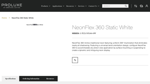 ProLuxel Lighting - NeonFlex 360 Static White