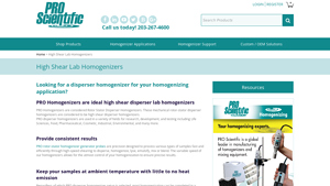 PRO Scientific - High Shear Lab Homogenizers