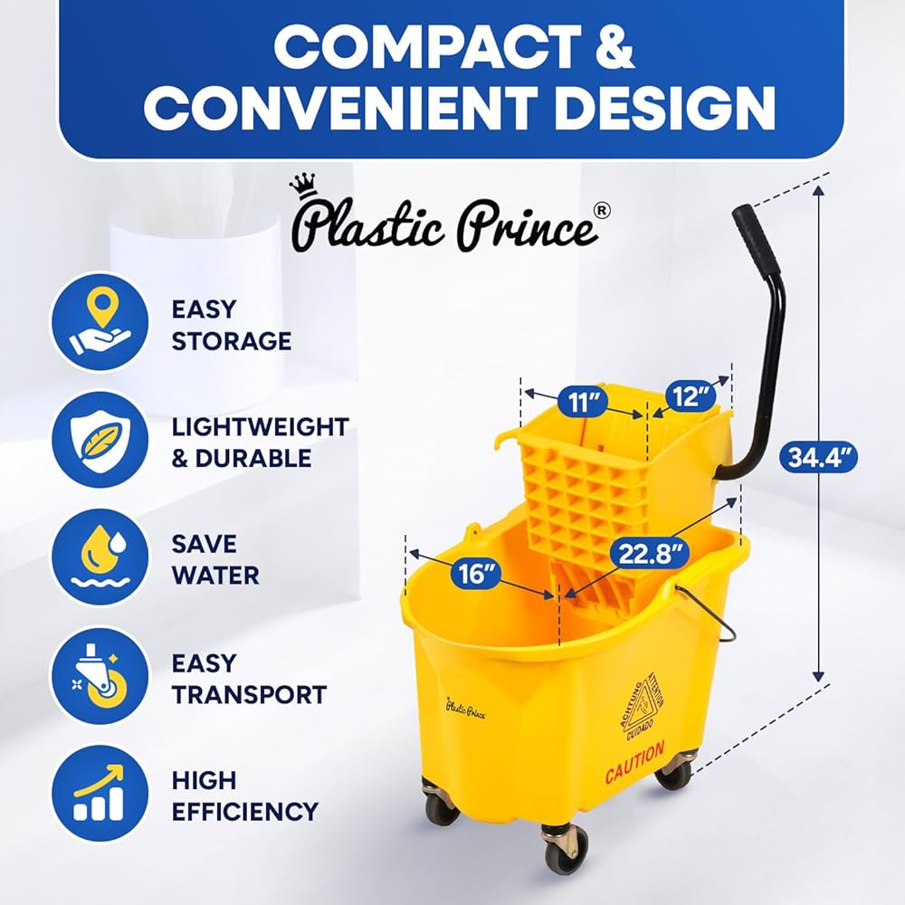 An application scenario or product detail of pvc roller mop buckets - Image 2