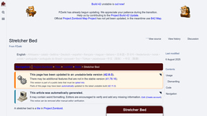 PZWiki - Stretcher Bed