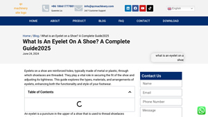 QCMachinery - Eyelets for Footwear