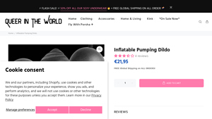 Queer in the World - Inflatable Pumping Dildo