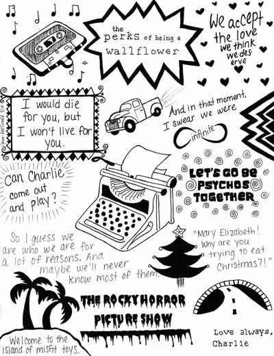 An application scenario or product detail of quotes from the book the perks of being a wallflower - Image 20