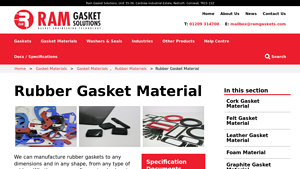 Ram Gaskets - Rubber Gasket Materials