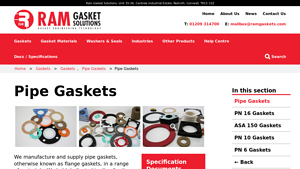 Ram Gaskets - Pipe Gaskets