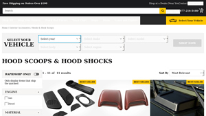 RealTruck - Hood Scoops & Shocks