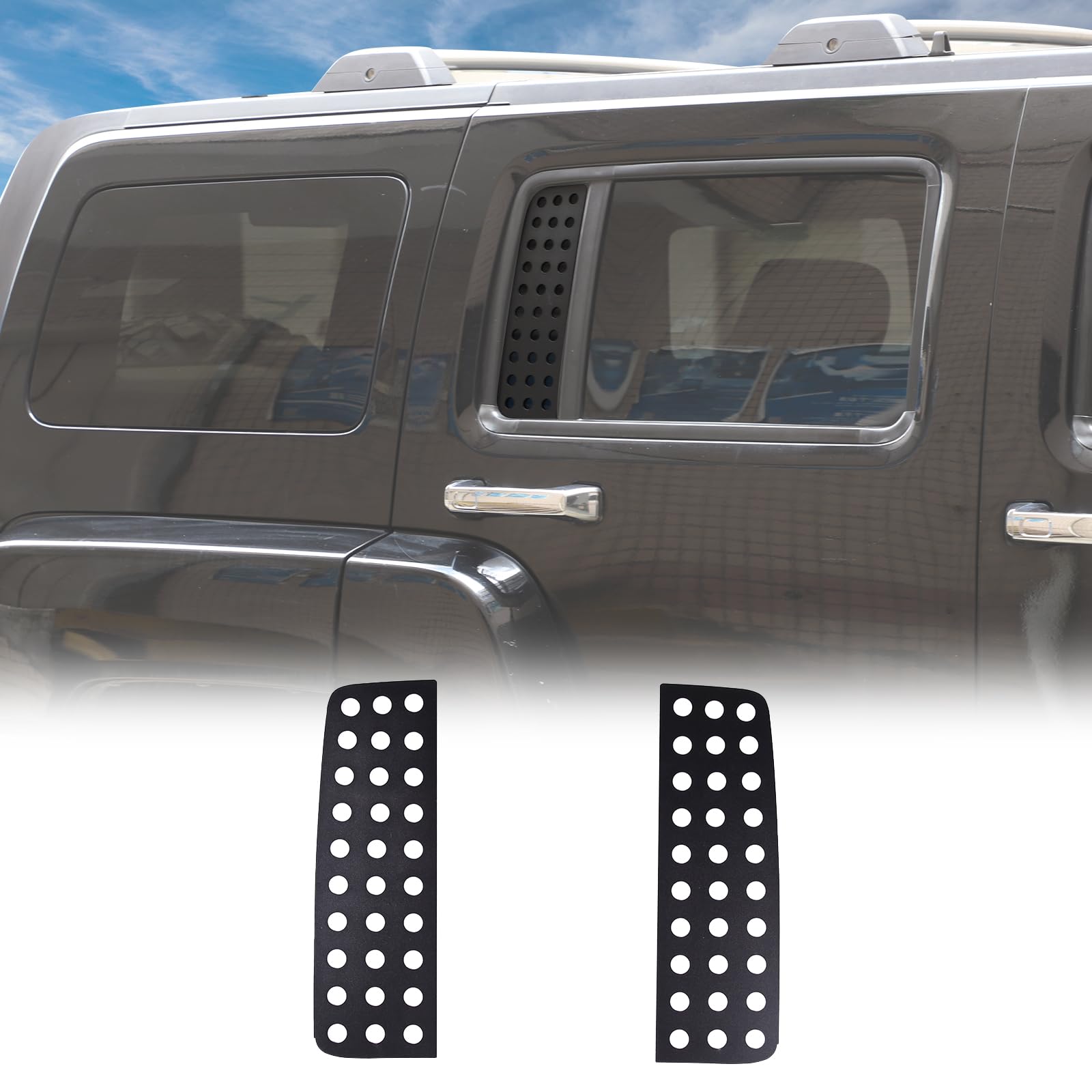 An application scenario or product detail of rear side window cover trim panel 2006 hummer h3 - Image 10