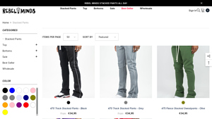 Rebel Minds - Stacked Pants