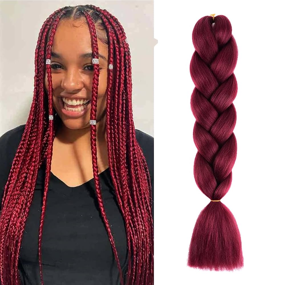 An application scenario or product detail of red braiding hair - Image 5