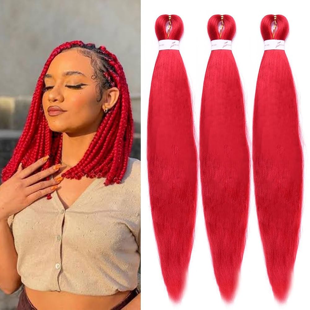 An application scenario or product detail of red braiding hair - Image 7