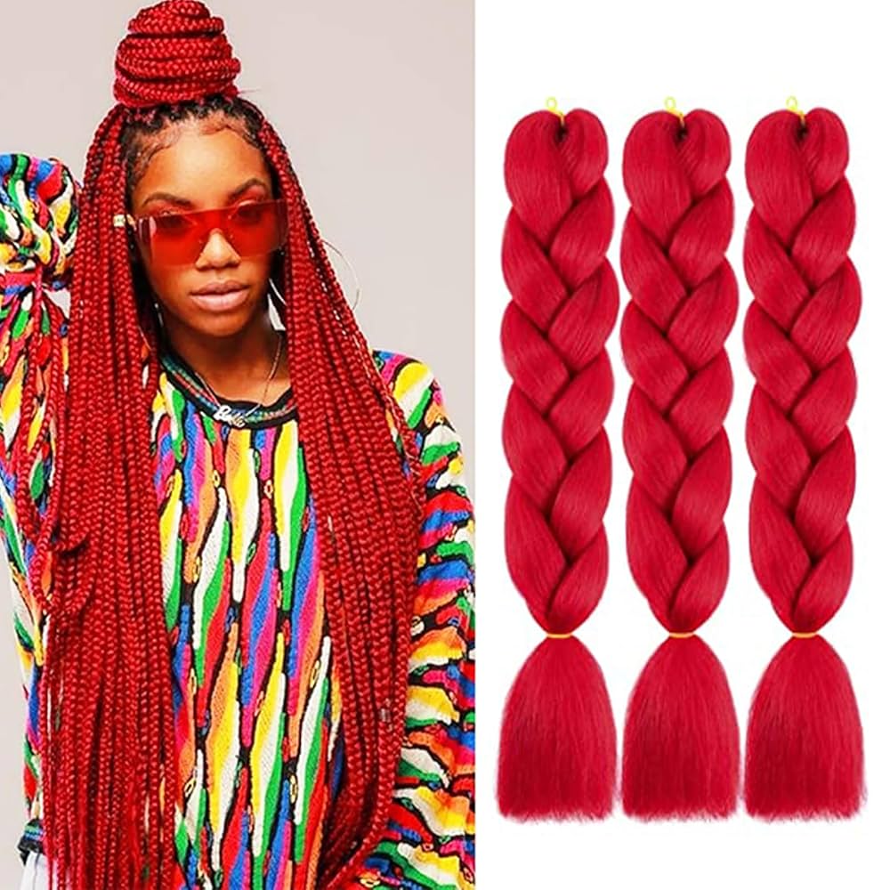 An application scenario or product detail of red braiding hair - Image 10