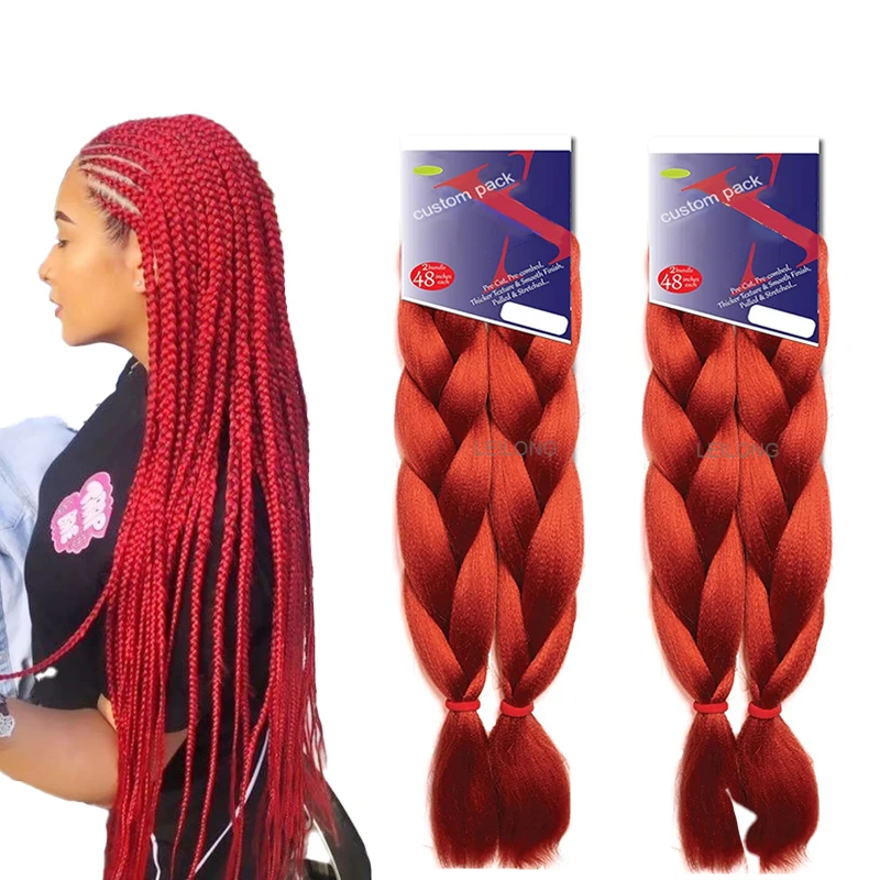 An application scenario or product detail of red braiding hair - Image 13