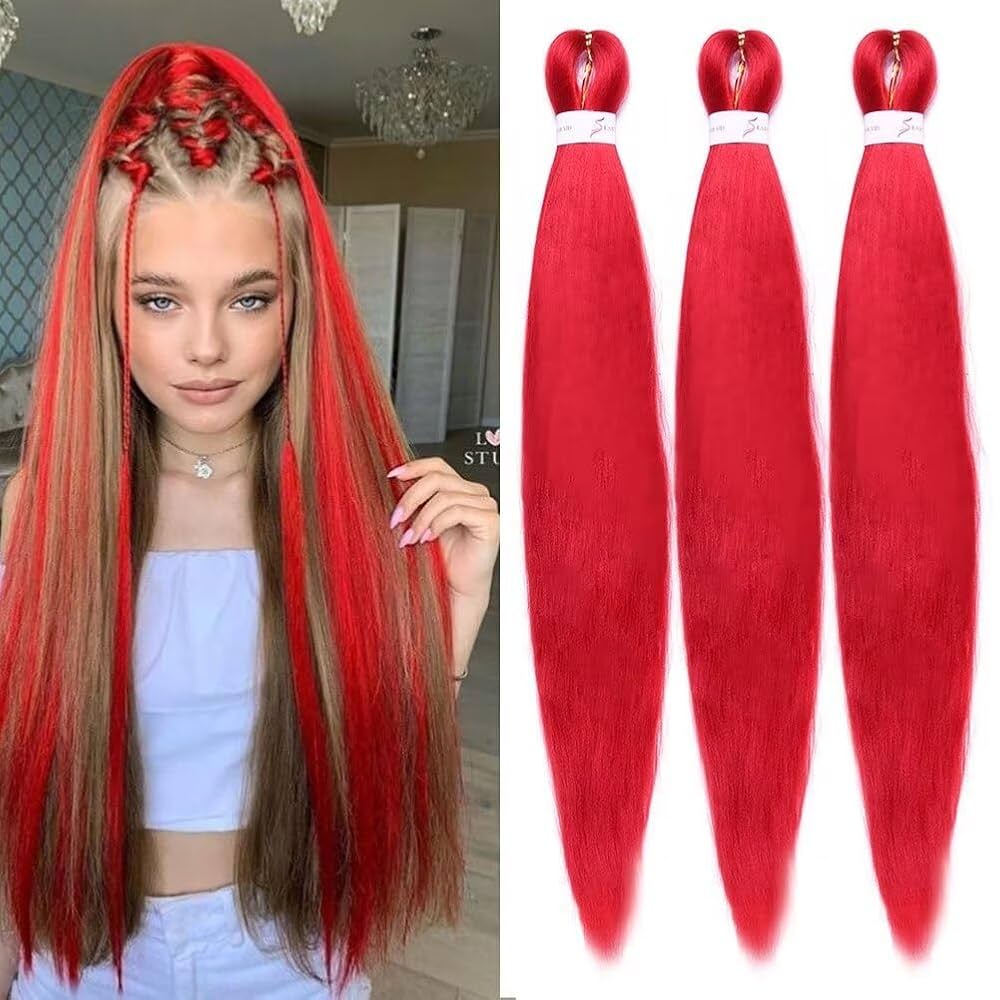 An application scenario or product detail of red braiding hair - Image 15