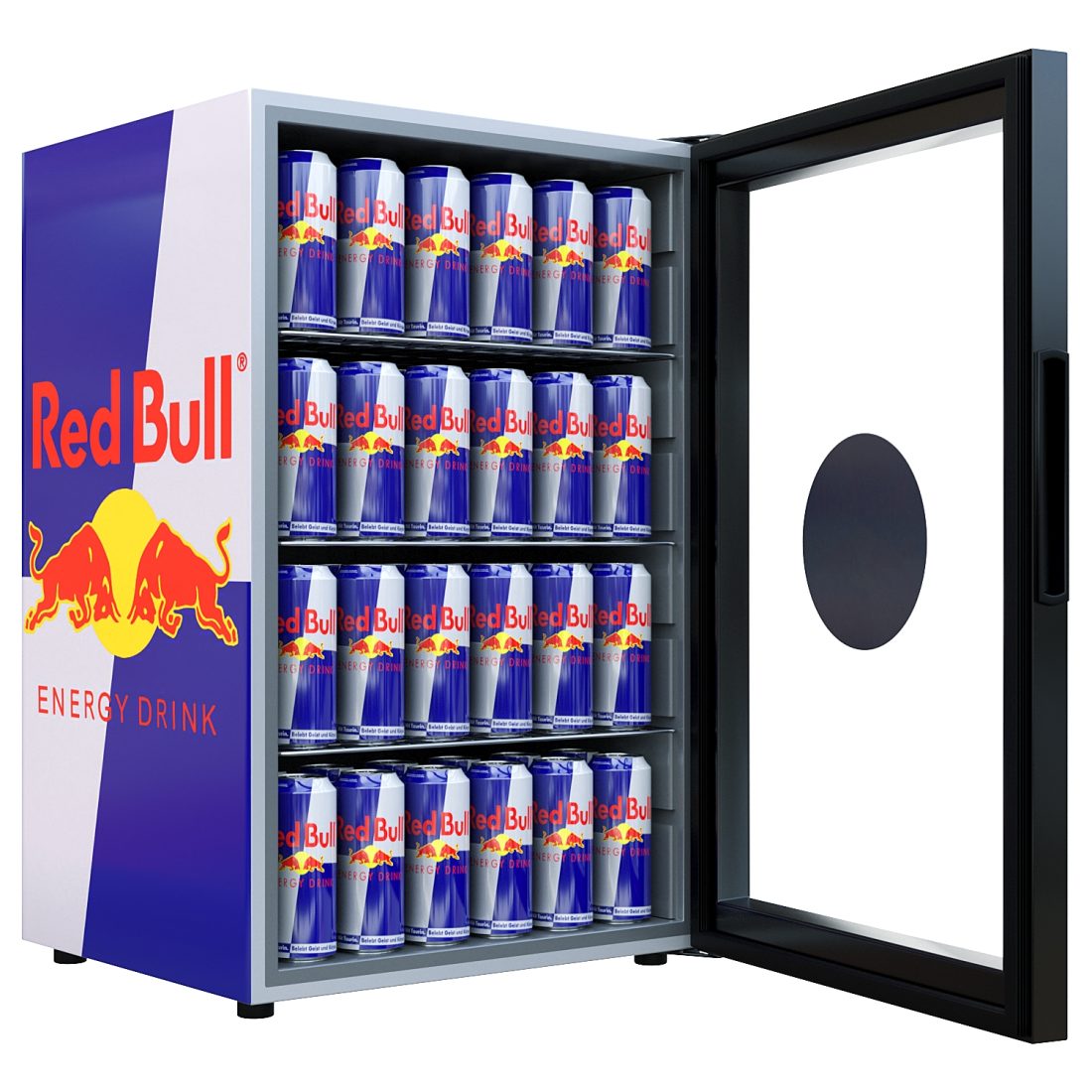 An application scenario or product detail of red bull energy drink mini fridge - Image 2