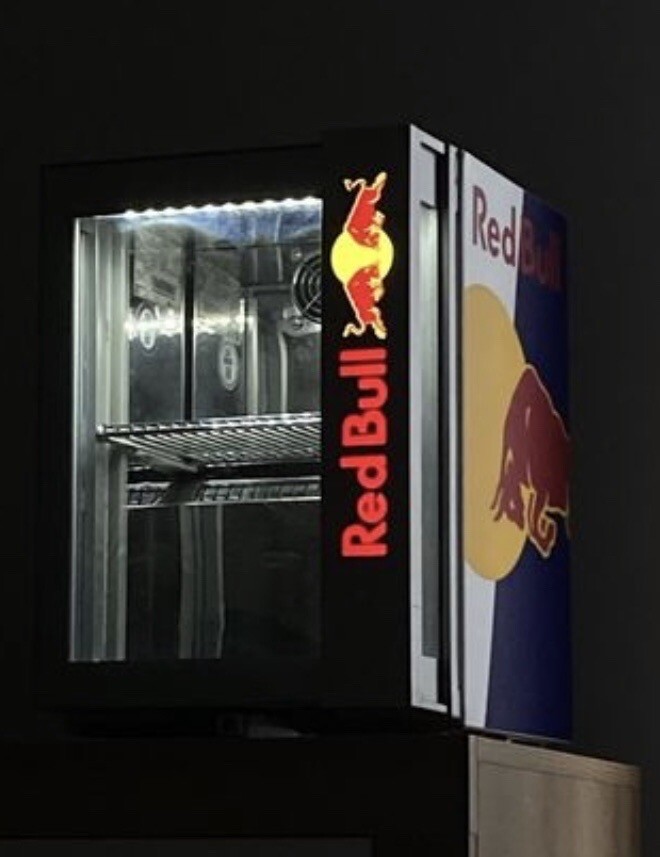 An application scenario or product detail of red bull energy drink mini fridge - Image 18
