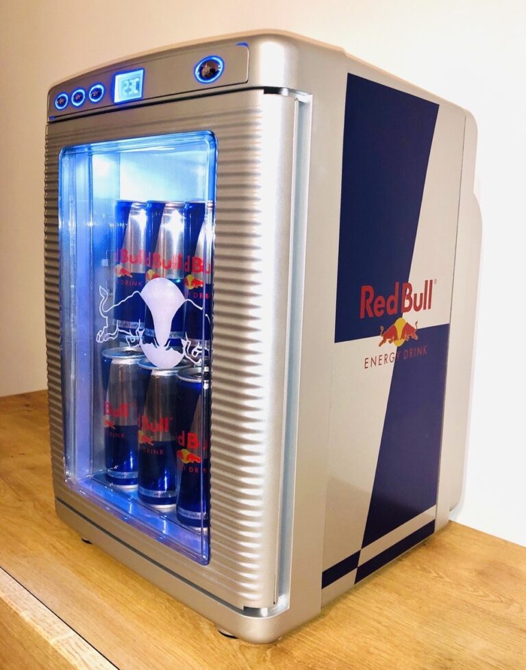Featured image for the red bull energy drink mini fridge guide