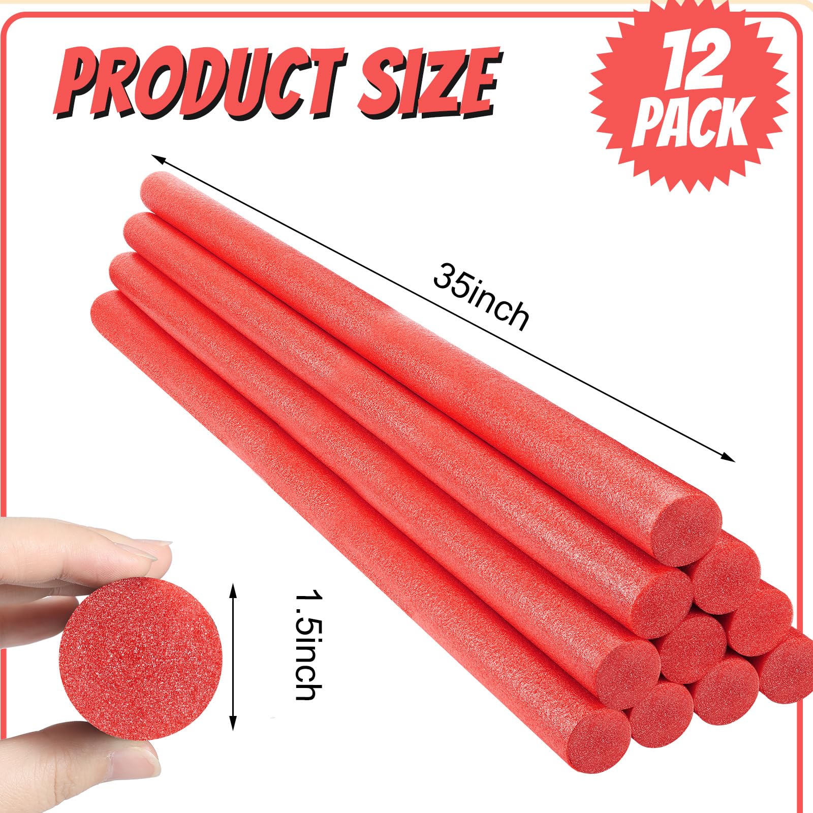 An application scenario or product detail of red pool noodles - Image 13