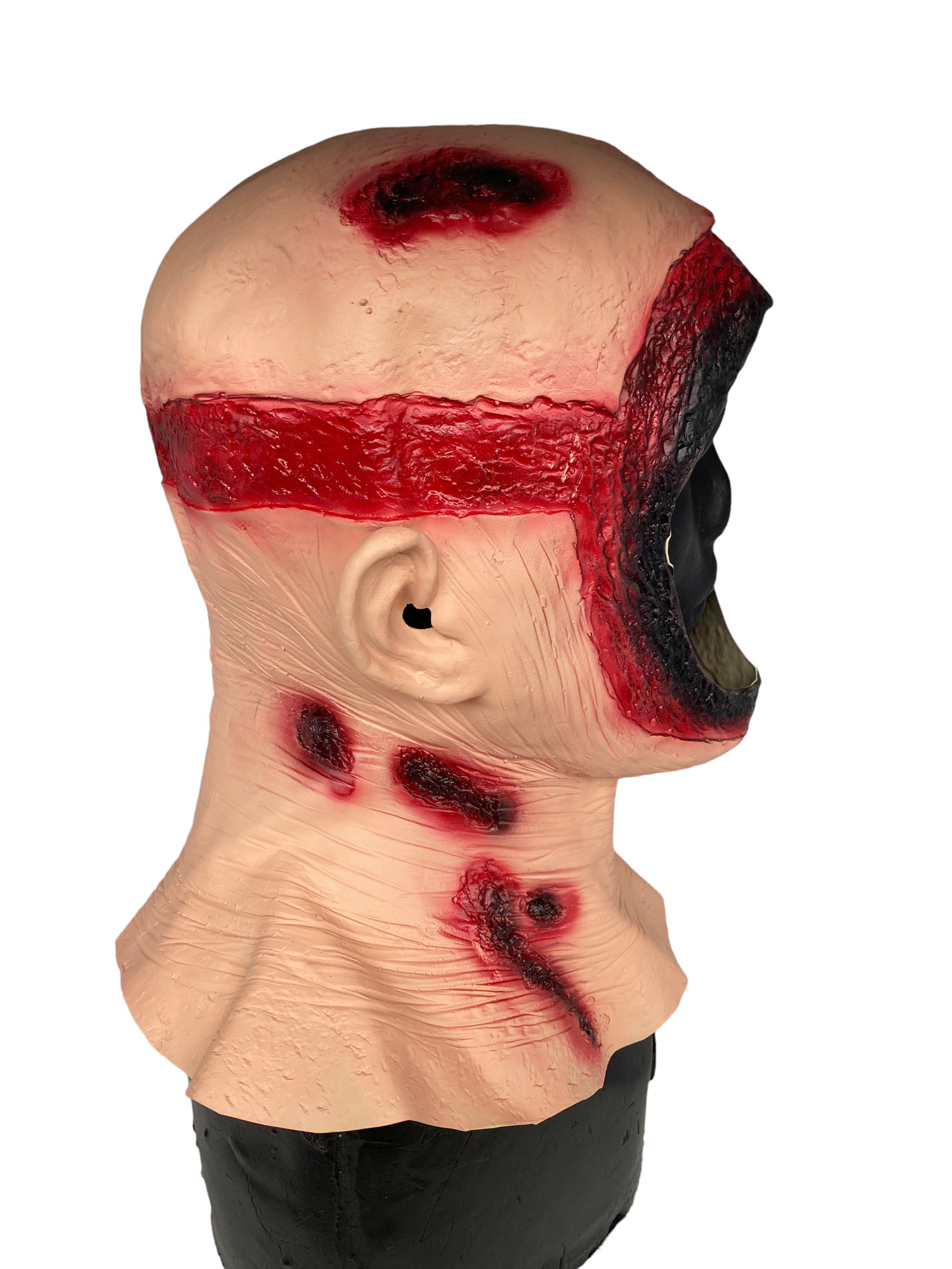 An application scenario or product detail of red rubber hood halloween mask - Image 13
