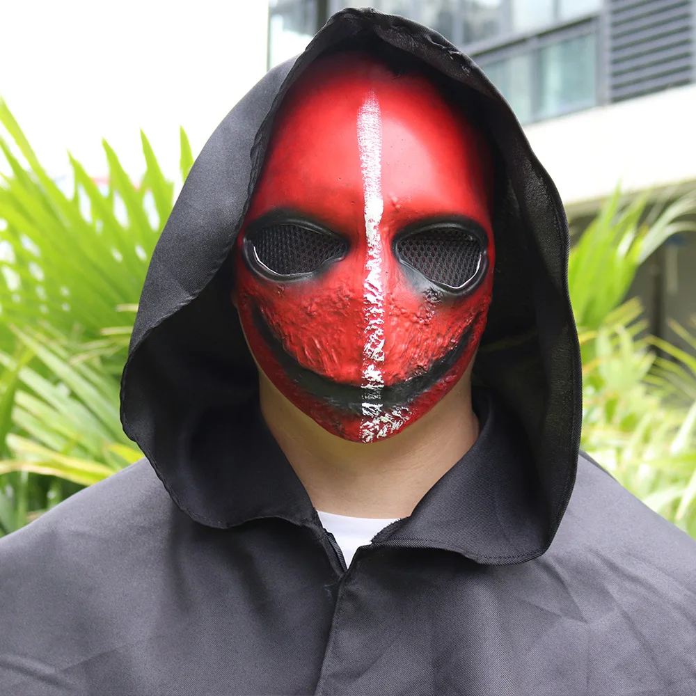An application scenario or product detail of red rubber hood halloween mask - Image 14
