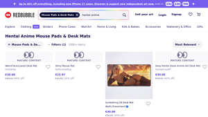 Redbubble - Hentai Anime Mouse Pads