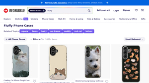 Redbubble - Fluffy Phone Cases