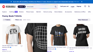 Redbubble - Funny Boob T-Shirts