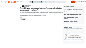 Reddit - Mechanical Watches and Clocks