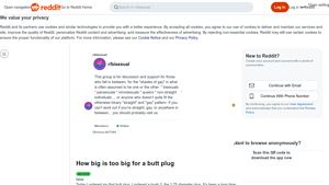 Reddit - Penis Size Insights