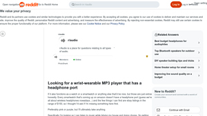 Reddit - Wrist-Wearable MP3 Player