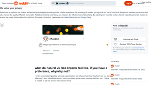 Reddit - Real vs. Fake Breasts
